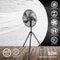 Lifetime Air Statiefventilator - 230V - Hoogte 125-145 CM - Driepoot Statief - 3 Snelheden - Oscillerende Functie - Kantelbaar - Zilver