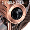 Lifetime Air Statiefventilator - 230V - Hoogte 85-125 CM - 3 Snelheden - Oscillerende Functie - Kantelbaar - Koper