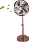 Lifetime Air Statiefventilator - 230V - Hoogte 85-125 CM - 3 Snelheden - Oscillerende Functie - Kantelbaar - Koper
