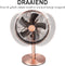 Lifetime Air Tafelventilator - 230V - Bureau Ventilator 30CM - 3 Snelheden - Oscillerende Functie - Kantelbaar - Rosé