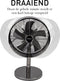 Lifetime Air Tafelventilator - 230V - Bureau Ventilator 30CM - 3 Snelheden - Oscillerende Functie - Kantelbaar - Zwart