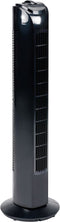 Lifetime Air Torenventilator - Ventilator met 3 Snelheden - Draaibare Ventilator Staand - Vloerventilator 54dB - Perfect voor Slaapkamer en Kantoor - Netstroom Kabel 1,5M - 81 x 67 cm - Zwart