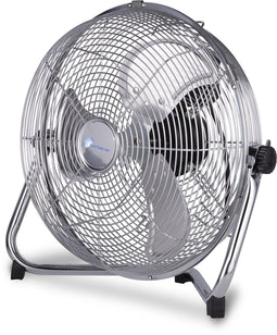 Lifetime Air Ventilator 30Cm - Vloer - 3 Snelheden - Kantelbaar - Weinig Geluid - Chroom