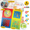 Lifetime Games Speelmat 4-in-1 Spellen - 119 x 119 x 1 CM - 4 Spellen met Spelstukken - Basiskleuren