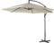 Lifetime Garden Zweefparasol met Voet - Parasol Kantelbaar - ⌀300 x 300 cm - Balkonparasol met Opdraaisysteem - Verstelbaar tot 3 meter hoog - Champagne Zonnescherm