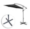 Lifetime Garden Zweefparsol - Parasol - 300 x 300 x 245 CM - Verstelbaar - Zwart
