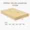 eSituro Houten Wandplank - Zwevende Muurplank - Onzichtbare Bevestiging - Houtlook 50 x 19 x 3,5 cm