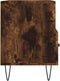 vidaXL - Tv-meubel - 80x36x50 - cm - bewerkt - hout - gerookt - eikenkleurig