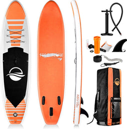 SereneLife SUP board - Antislip Opblaasbare Paddle Board met Peddel, Pomp, Leash en Accessoires