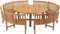 Teak tafel ø180x75cm