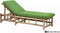 Ligbed Rooty teak met taupe kussen