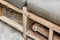 Ligbed Rooty teak met taupe kussen
