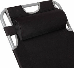 Liggende ligstoel Aktive Zwart 177 x 34 x 47 cm