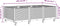 vidaXL - Plantenbak - met - wielen - 150x80x54 - cm - polypropeen - wit