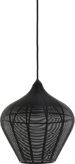 Light & Living Alvaro Hanglamp - Zwart - Ø27x29,5 cm