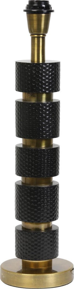 Light & Living Azoyu Lampvoet - Mat Zwart/Antiek Brons - Ø14x46cm