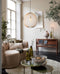 Light & Living - Bank AMELIE - 175x85x82cm - Bruin