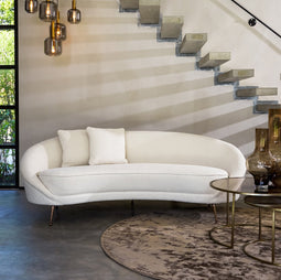 Light & Living - Bank HAZEL - 221x102x80cm - Wit