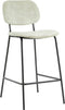 Light&living Barkruk 55x45x92 cm EMMA velvet zand-donker grijs