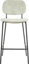 Light&living Barkruk 55x45x92 cm EMMA velvet zand-donker grijs