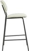 Light&living Barkruk 55x45x92 cm EMMA velvet zand-donker grijs