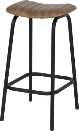 Light & Living Barkruk CARROW - Leer Bruin