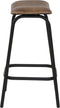Light & Living Barkruk CARROW - Leer Bruin