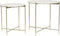 Light & Living Besot - Ronde Bijzettafel - Marmer Bruin - Ø42+Ø52 cm