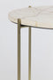 Light & Living Besot - Ronde Bijzettafel - Marmer Bruin - Ø42+Ø52 cm