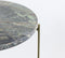 Light & Living Besut Ronde Bijzettafel - Marmer Groen/Goud/Glas - Set/2 - Ø42x45 + Ø52x50cm