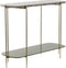 Light & Living Besut - Side Table - Marmer Groen/Glas Goud - 103x37x80 cm
