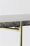 Light & Living Besut - Side Table - Marmer Groen/Glas Goud - 103x37x80 cm