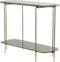 Light & Living Besut - Side Table - Marmer Groen/Glas Goud - 103x37x80 cm