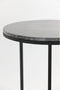 Light & Living Bijzettafel Alfio - Zwart - Ø49cm - Modern