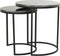Light & Living Bijzettafel Alfio - Zwart - Ø49cm - Modern