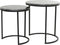 Light & Living Bijzettafel Alfio - Zwart - Ø49cm - Modern