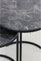 Light & Living Bijzettafel Alfio - Zwart - Ø49cm - Modern