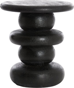Light & Living Bijzettafel Azalas - 40cm - Mat Zwart