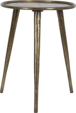 Light & Living Bijzettafel Babina - Antiek Brons - Ø36cm - Industrieel,Luxe