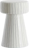Light & Living Bijzettafel Dakwa - Wit - Ø29cm - Modern