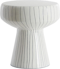 Light & Living Bijzettafel Dakwa - Wit - Ø38cm - Modern