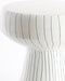 Light & Living Bijzettafel Dakwa - Wit - Ø38cm - Modern