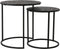 Light & Living Bijzettafel Doba - Antiek Zwart - Ø50cm - Industrieel