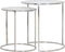 Light & Living Bijzettafel Duarte - Nikkel - Ø50cm - Industrieel