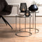 Light & Living Bijzettafel Duarte - Nikkel - Ø50cm - Industrieel