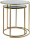 Light & Living - Bijzettafel DUARTE - Ø50x52cm - Brons - Set van 2