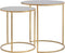 Light & Living - Bijzettafel DUARTE - Ø50x52cm - Brons - Set van 2