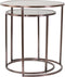 Light & Living - Bijzettafel DUARTE - Ø50x52cm - Brons - Set van 2