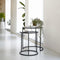 Light & Living Bijzettafel Duarte - Zwart - Ø40+Ø50cm - Luxe, Klassiek