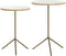 Light & Living Bijzettafel Gimi - Crème - Ø40cm - Modern